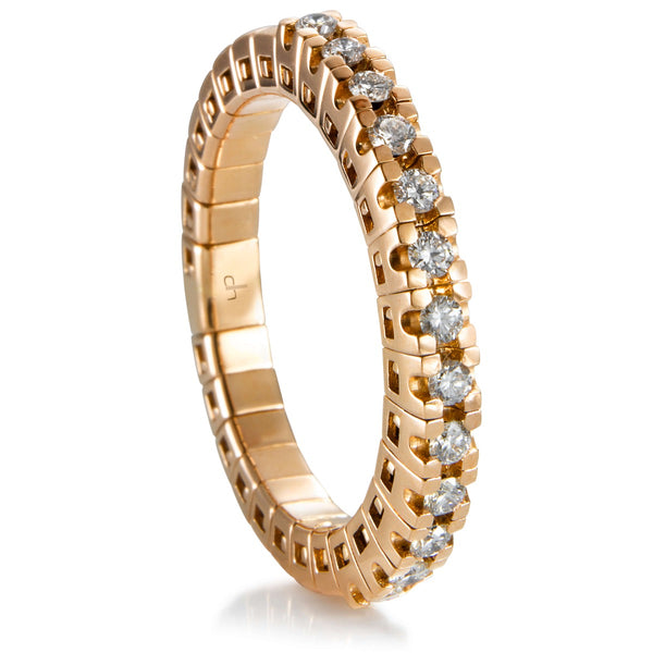 sortija-media-alianza-extensible-oro-rosa-brillantes-garra - Ref j5155sb Chocrón Joyeros