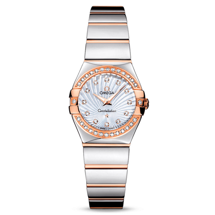 reloj_OMEGA_Constellation_esfera_blanca_bisel_brillantes_24mm_12325246055006