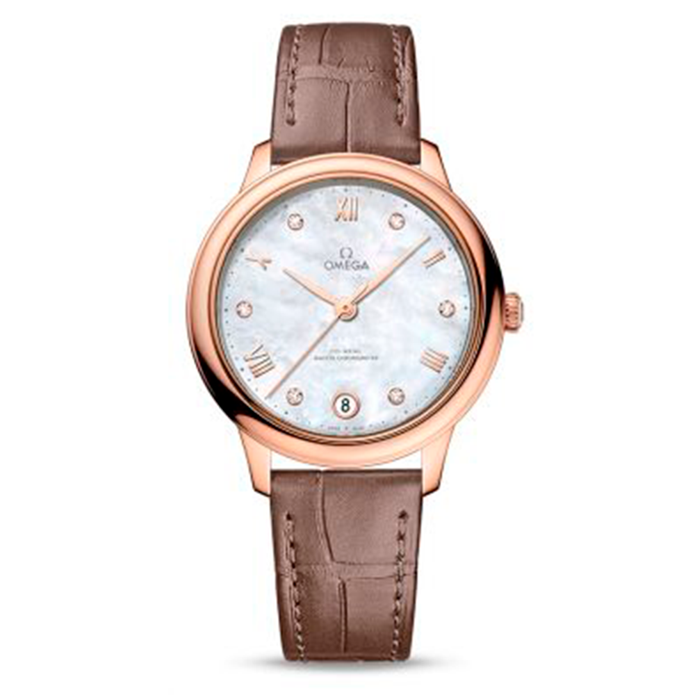 OMEGA_DeVille_Prestige_34mm_Oro_Sedna_Brillantes_Automatico_Distribuidor_Oficial_Chocron_Joyeros