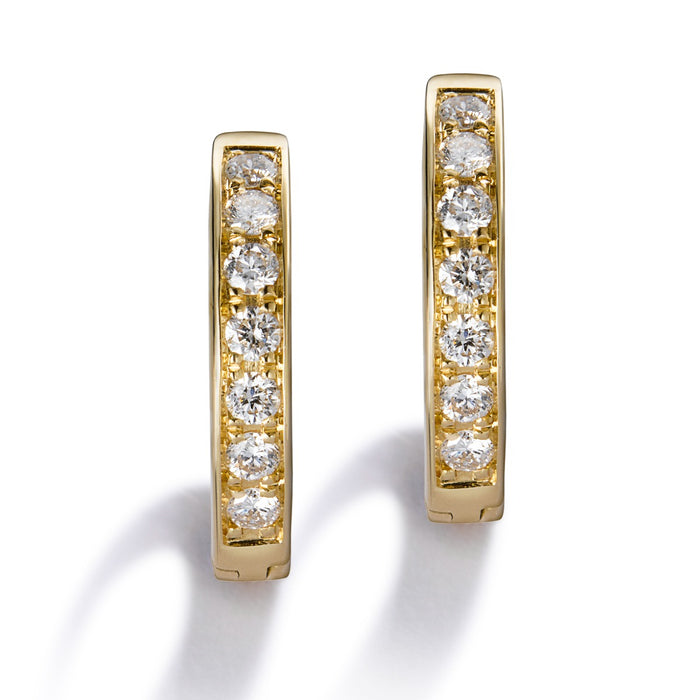 Pendientes-aros-pequeños-oro-amarillo-diamantes-carril - Ref J5049PB_Chocrón Joyeros