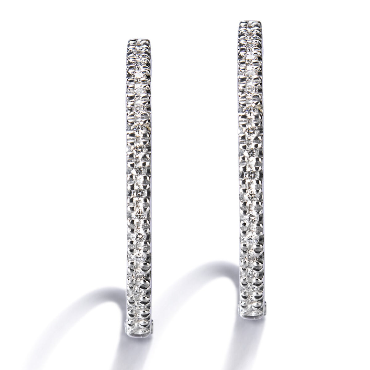 Pendientes-aros-oro-blanco-diamantes - Ref J5050PB_Chocrón Joyeros