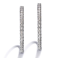 Pendientes-aros-oro-blanco-diamantes - Ref J5050PB_Chocrón Joyeros