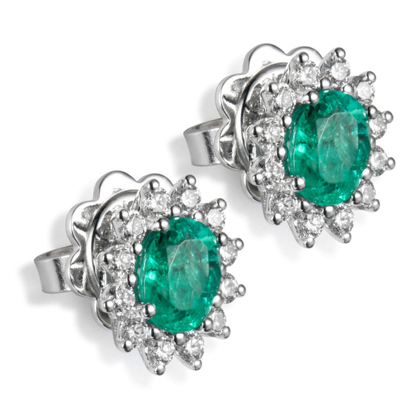 pendientes-caramelo-oro-blanco-mini-esmeraldas-orla-diamantes- Ref J5486tb Chocrón Joyeros