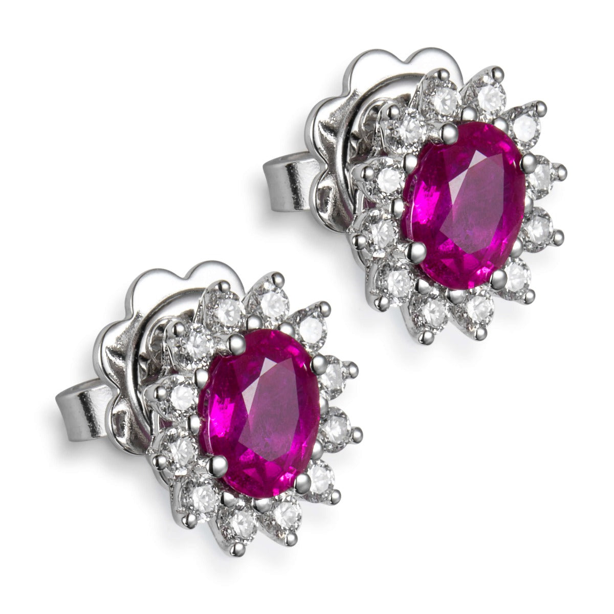pendientes-caramelo-oro-blanco-mini-rubi-orla-diamantes- Ref J5488tb Chocrón Joyeros