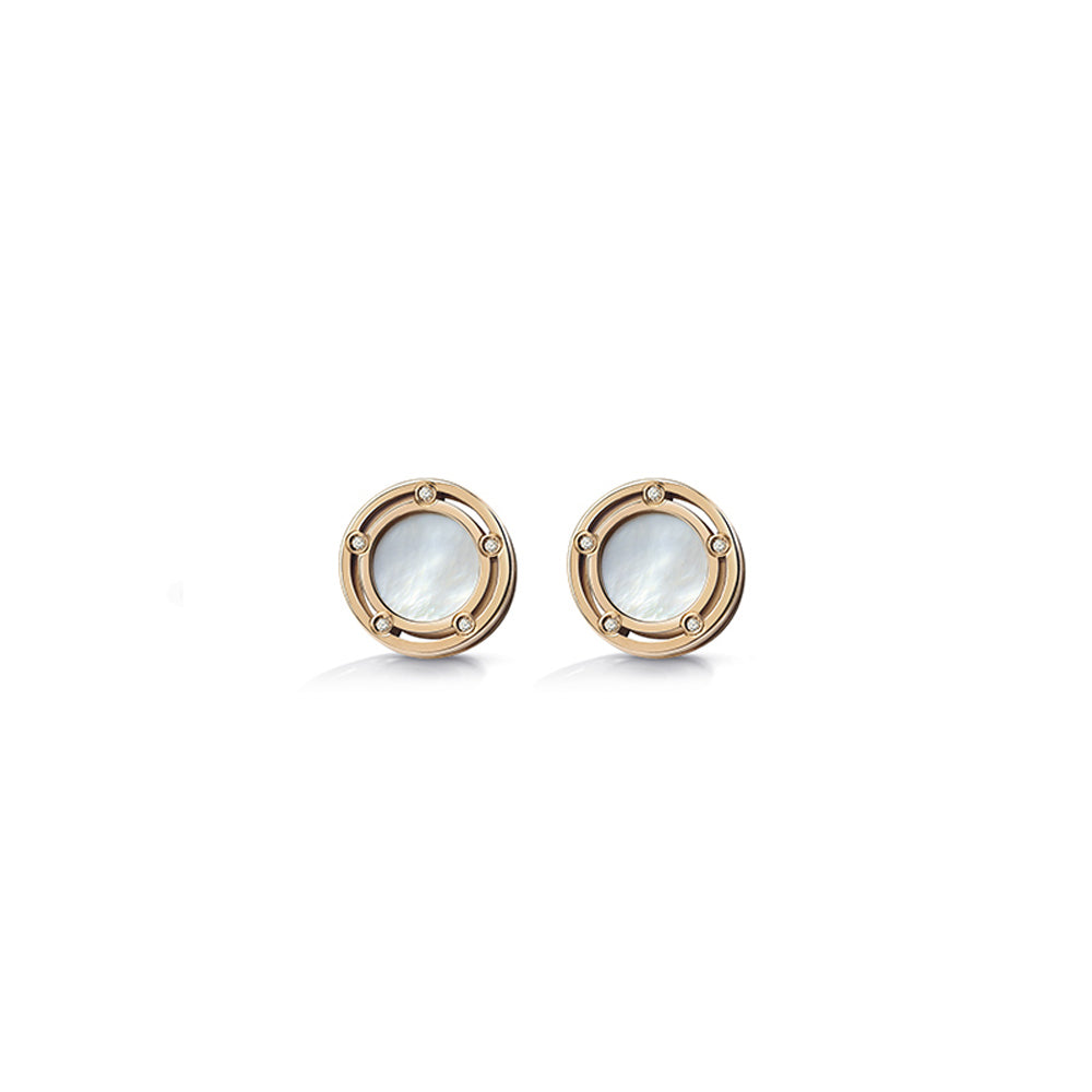 Pendientes-damiani-dside-oro-rosa-diamantes-nacar - Ref 20080439