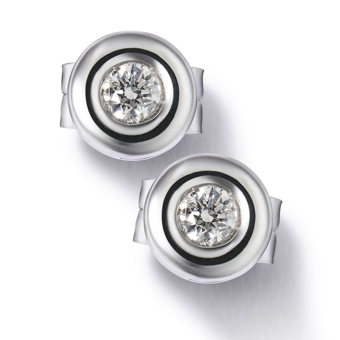 Pendientes-oro-blanco-diamante-chaton - Ref J5061TB_Chocrón Joyeros