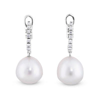 Pendientes-novia-oro-blanco-perlas-australianas-diamantes - Ref J4792PB