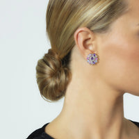 Pendientes-oro-blanco-zafiros-multicolor-diamantes - Ref J1728PBZ_Chocrón Joyeros