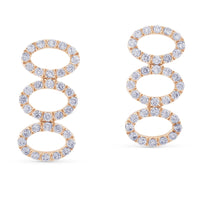 Pendientes-oro-rosa-ovales-diamantes - Ref J4581TB