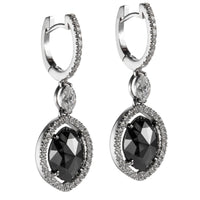 Pendientes-oro-blanco-diamantes-diamante-negro-marquise - Ref J5508PB