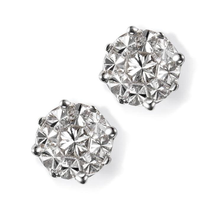 pendientes_oro_blanco_diamantes_engaste_invisible - Ref J5568PB_Chocron_Joyeros