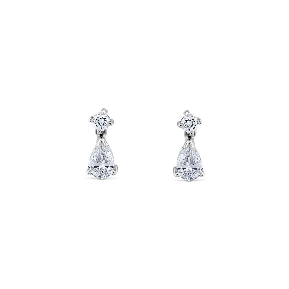 pendientes oro blanco J4341PB