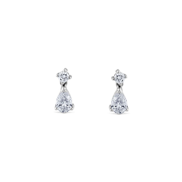 pendientes oro blanco J4341PB