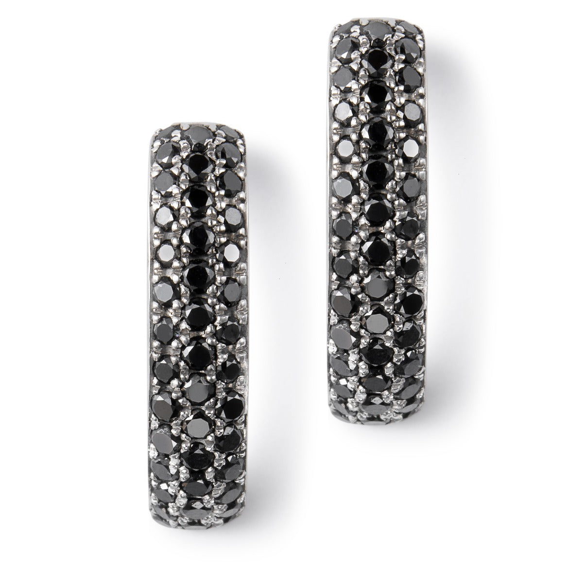pendientes_oro_blanco_diamantes_negros - Ref J5552PB_Chocron_Joyeros