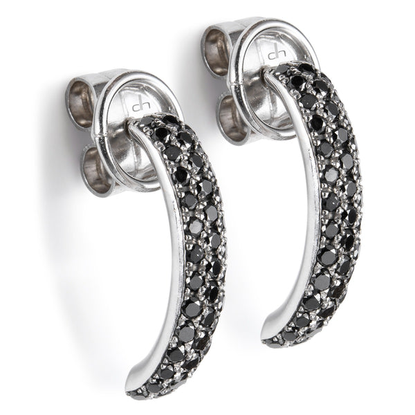 pendientes_oro_blanco_diamantes_negros - Ref J5552PB_Chocron_Joyeros