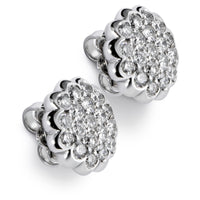 Pendientes de oro blanco con diamantes - Ref J5254TB_Chocrón Joyeros