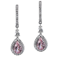 Pendientes_oro_blanco_morganita_pera_diamantes_ Ref J5357PB_Chocrón Joyeros
