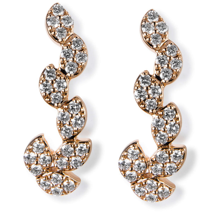 Pendientes_trepadores_rama_oro_rosa_diamantes_ Ref J5412TB_Chocrón Joyeros
