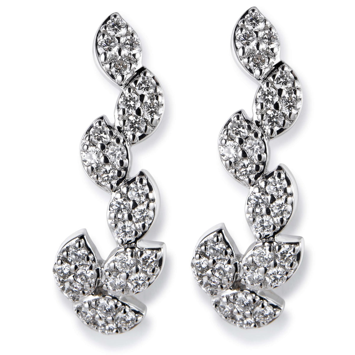 Pendientes_trepadores_rama_oro_blanco_diamantes_ Ref J5411TB_Chocrón Joyeros