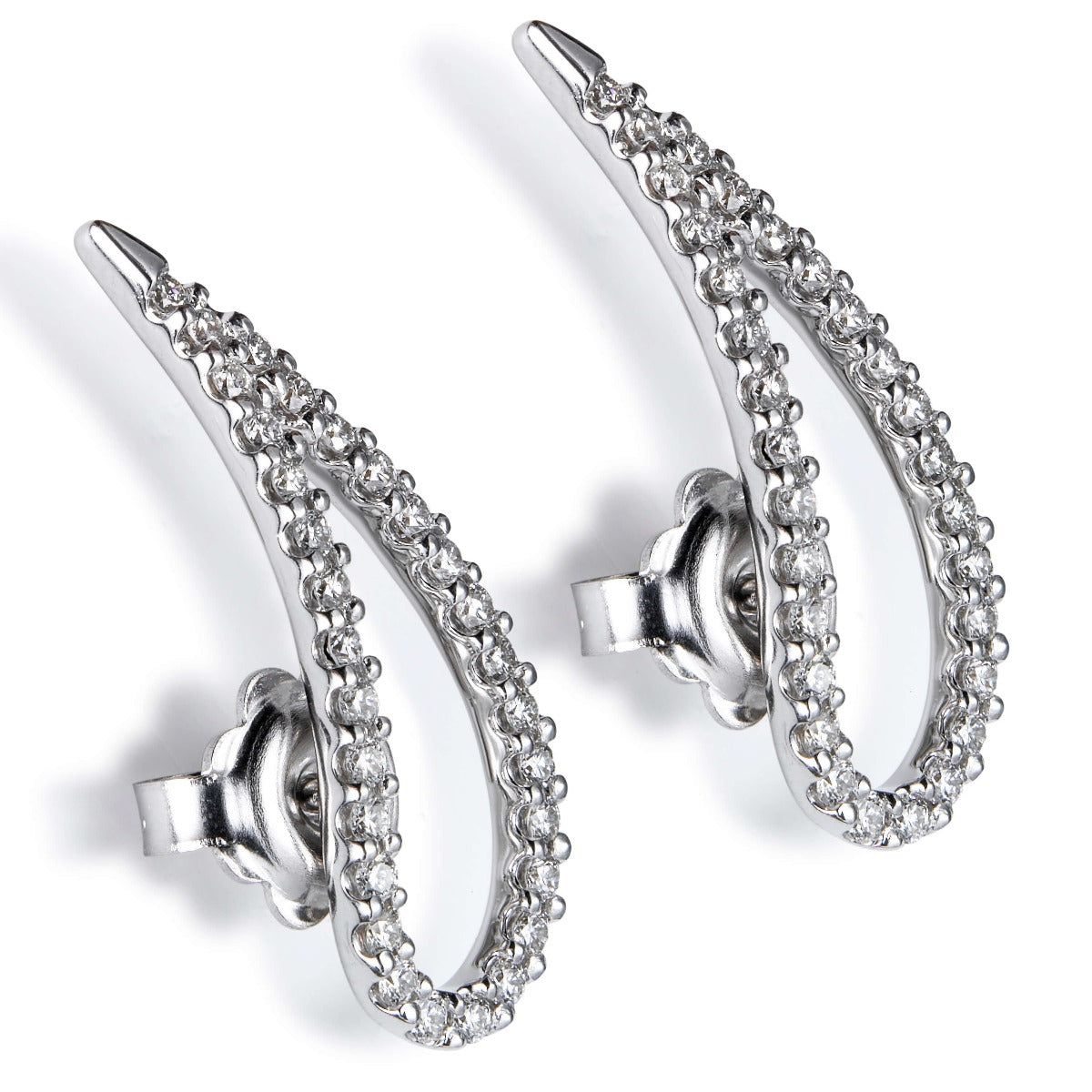 Pendientes_trepadores_lagrima_oro_blanco_diamantes_ Ref J5408TB_Chocrón Joyeros