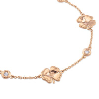 Pulsera articulada cLOVEr de oro rosa con diamantes