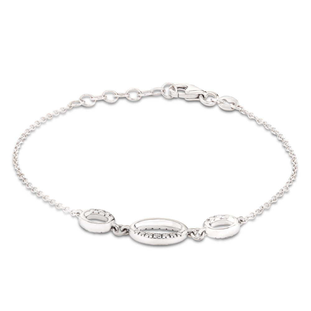 pulsera-oro-blanco-círculos-ovales-diamantes - Ref J4858PLB