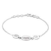 pulsera-oro-blanco-círculos-ovales-diamantes - Ref J4858PLB
