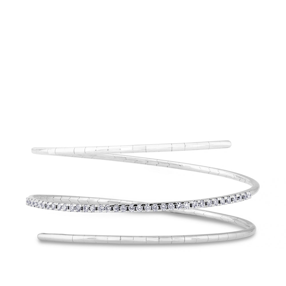 pulsera-muelle-3-vueltas-oro-blanco-diamantes - Ref J4814PLB