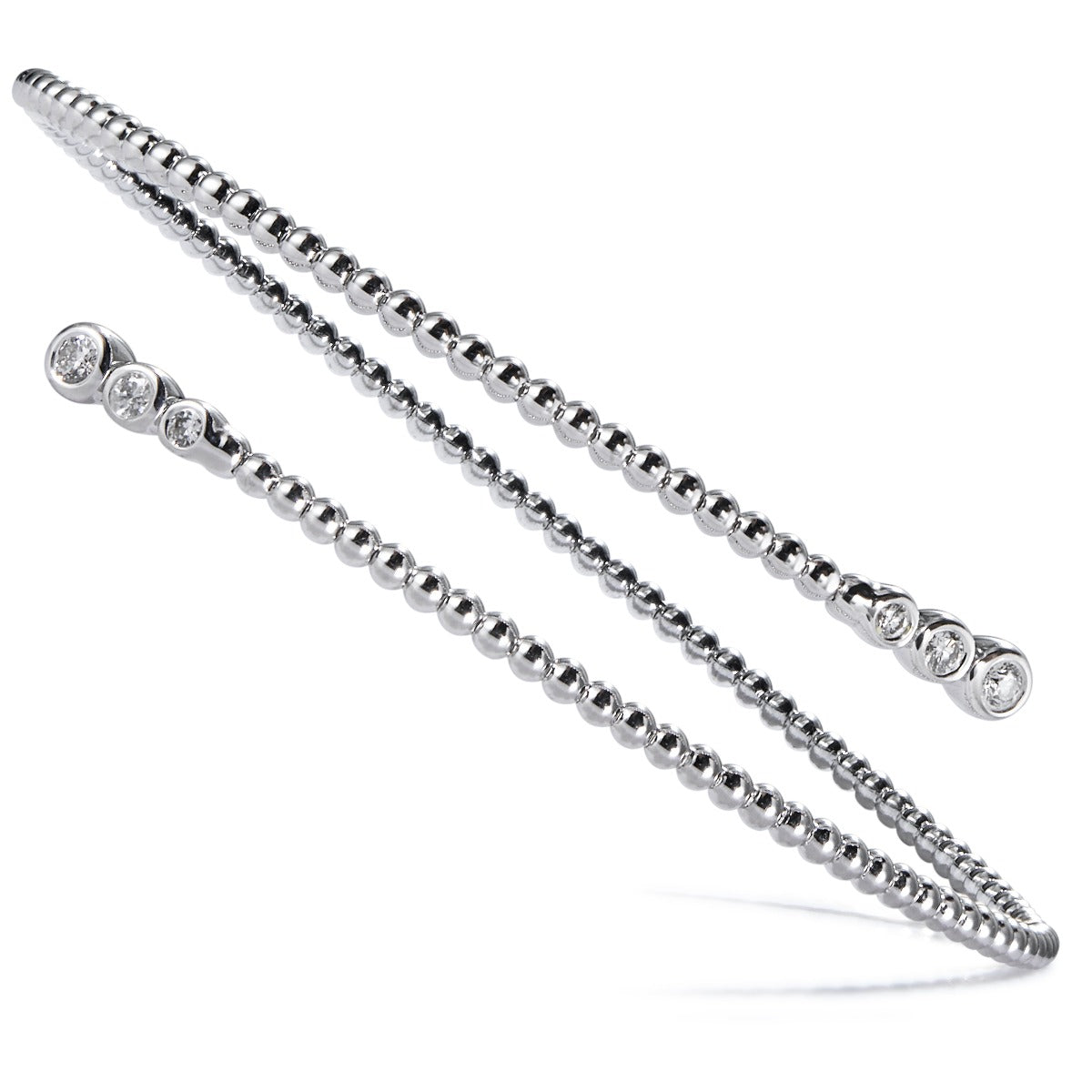 Pulsera Bubbles oro blanco con 6 diamantes- Ref J5153PLB_Chocrón Joyeros
