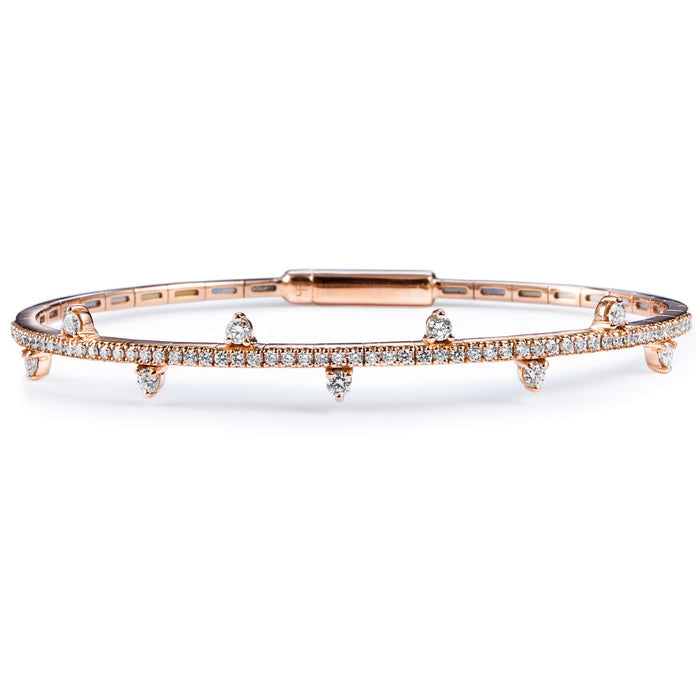 Pulsera-rigida-oro-rosa-diamantes-garra Ref J5324PLB_Chocrón Joyeros