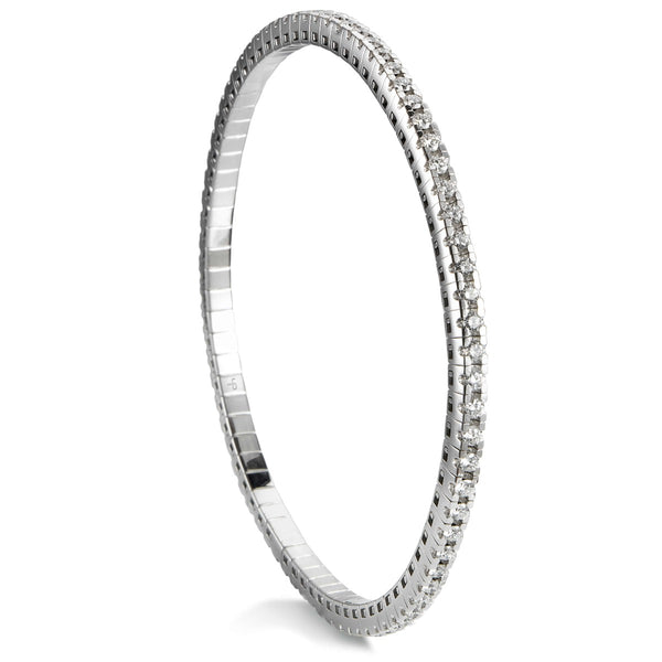 pulsera-riviere-extensible-oro-blanco-diamantes-brillantes - Ref J5141plb Chocrón Joyeros