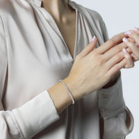 pulsera-riviere-extensible-oro-blanco-diamantes-brillantes - Ref J5141plb Chocrón Joyeros