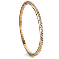 pulsera-riviere-extensible-oro-rosa-diamantes-brillantes - Ref J5142plb Chocrón Joyeros
