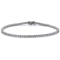 Pulsera Riviere oro blanco con diamantes talla brillante - Ref J5165PLB_Chocrón Joyeros