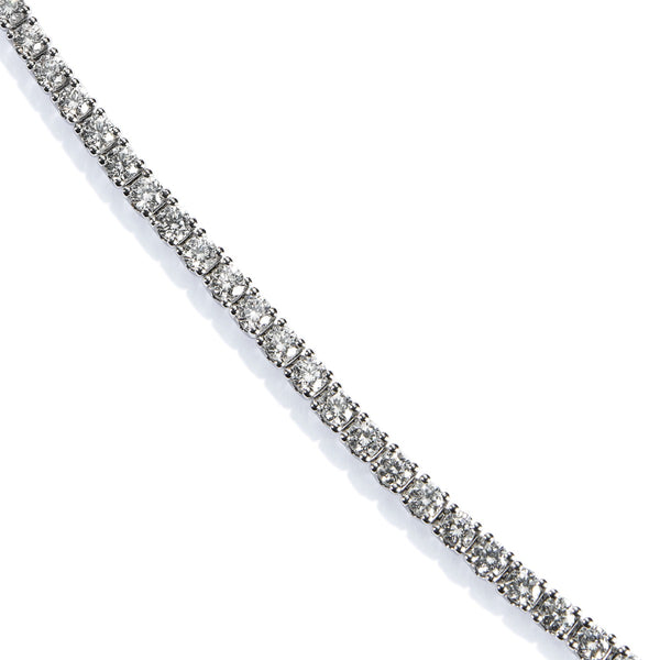 Pulsera-riviere-oro-blanco-diamantes-brillantes-garra - Ref J5446PLB Chocrón Joyeros