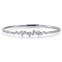 Pulsera_rigida_shiny_drops_oro_blanco_diamantes_chaton_garra Ref J5322PLB_Chocrón Joyeros