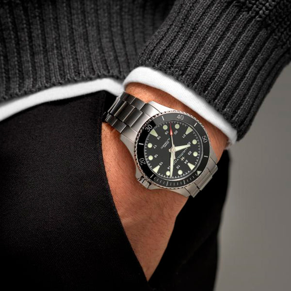 Hamilton Khaki Navy Scuba esfera negra 43mm_H82515130_Chocrón Joyeros