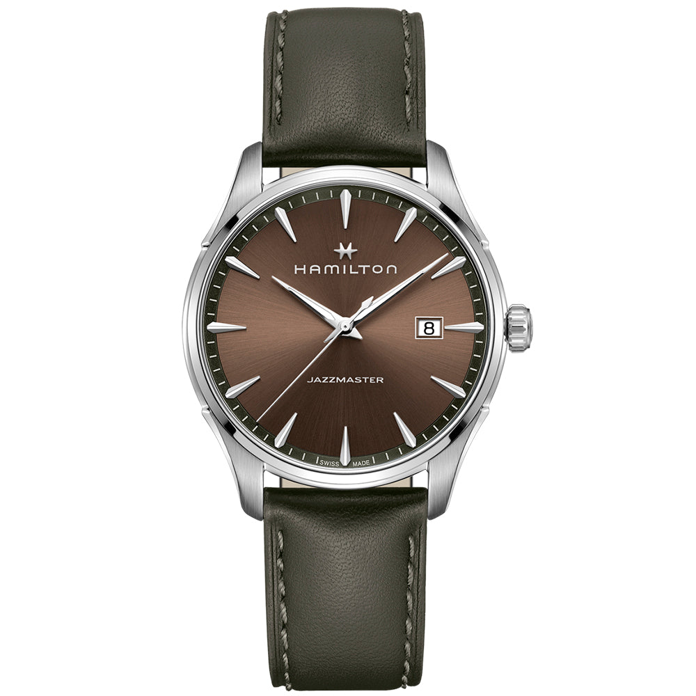 reloj hombre Hamilton Jazzmaster Gent esfera marrón 40 mm_ Joyería Chocrón_h32451801