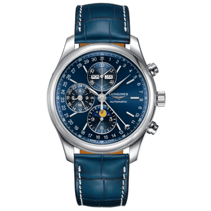 reloj hombre Longines master Colletion acero 42 mm crono y fase lunar - Chocron Joyeros- L27734920