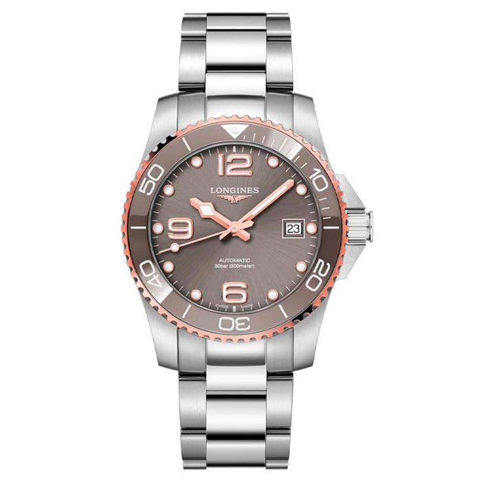 Longines Hydroconquest 39mm Acero Esfera Gris_L37803786_Chocrón Joyeros Distribuidor Oficial