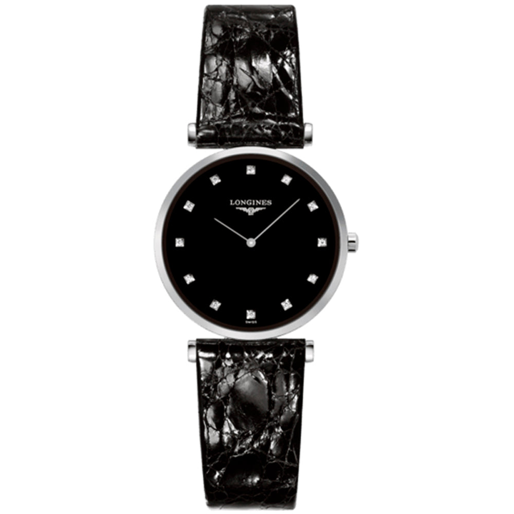 reloj mujer Longines La Grande Classique indo brillantes y piel- Chocrón Joyeros-L45124582