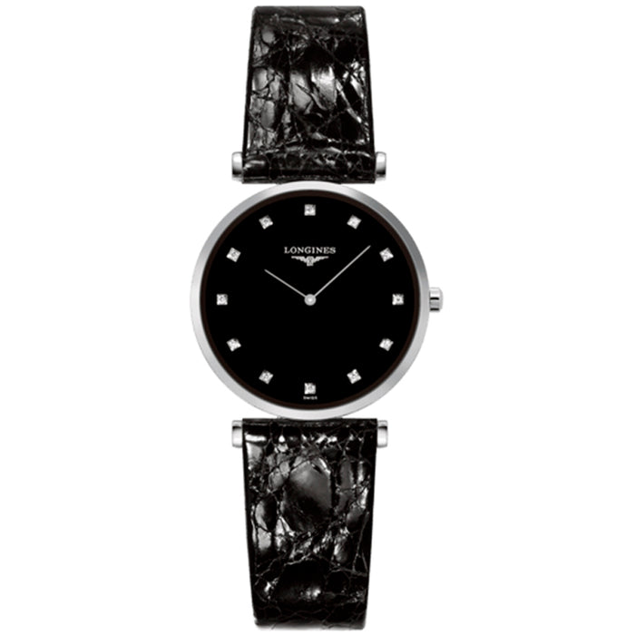 reloj mujer Longines La Grande Classique indo brillantes y piel- Chocrón Joyeros-L45124582