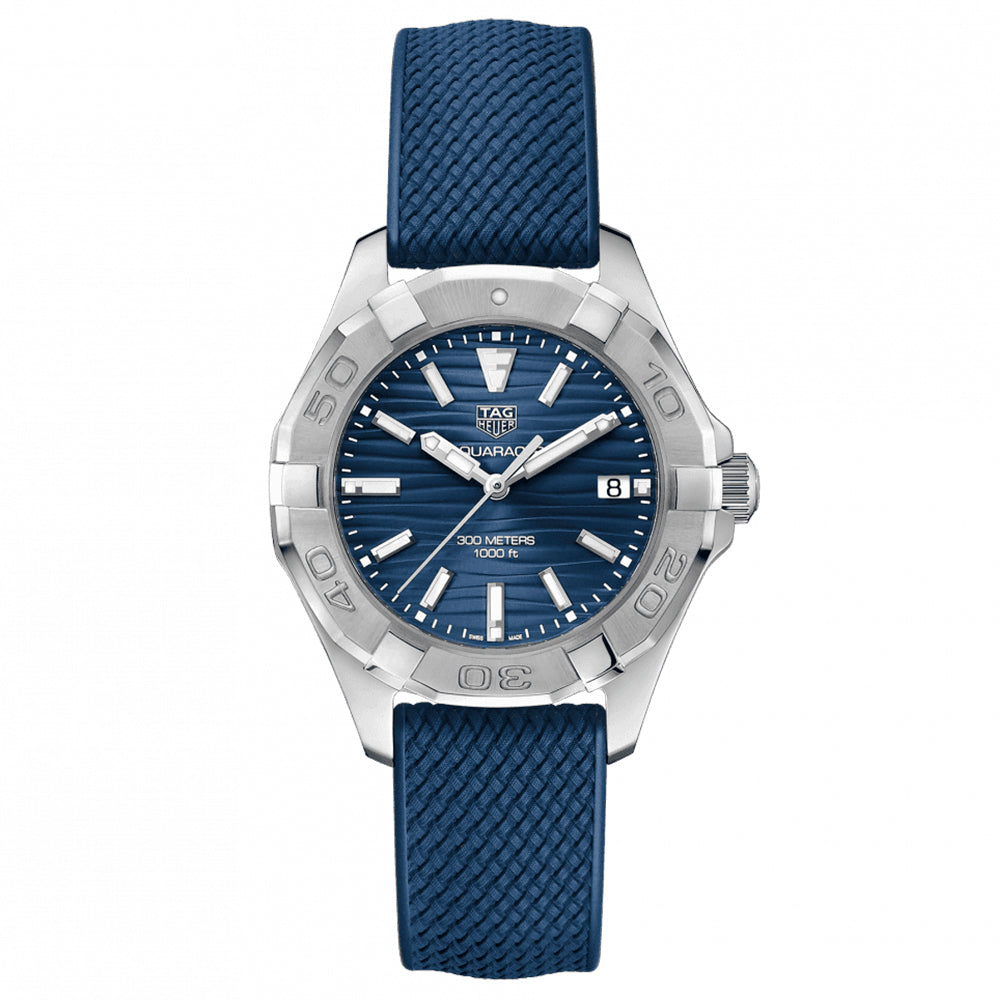 Reloj mujer TAG Heuer  Aquaracer esfera azul y caucho_Chocron Joyeros_WBD131DFT6170