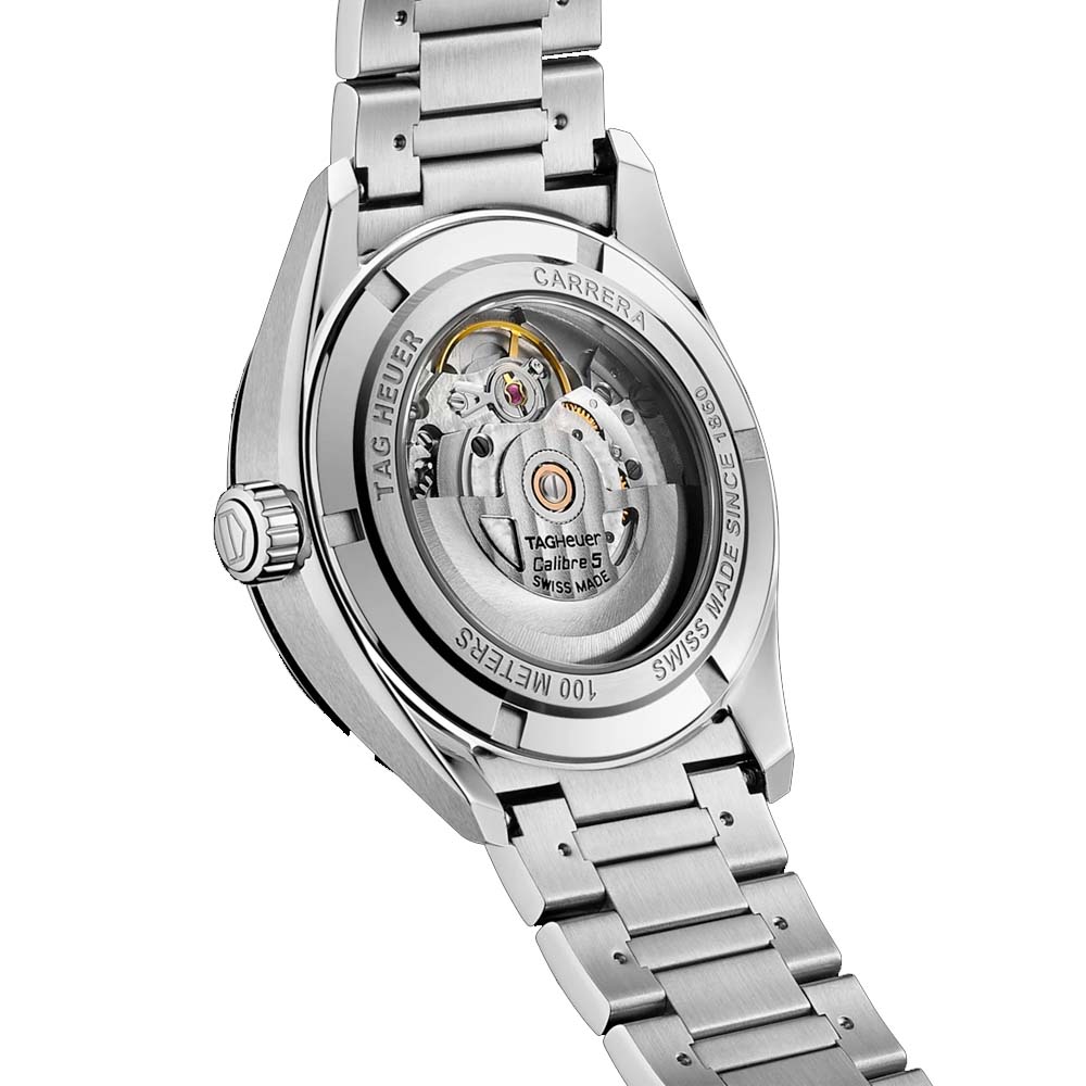 TAG_Heuer_Carrera_Calibre_5_Automatico_Esfera_Plata_39mm_vista_trasera_Chocron_Joyeros
