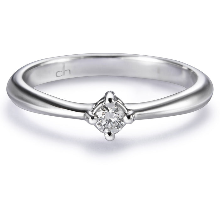 Solitario-oro-blanco-diamante-talla-brillante - Ref J5174SB_Chocrón Joyeros