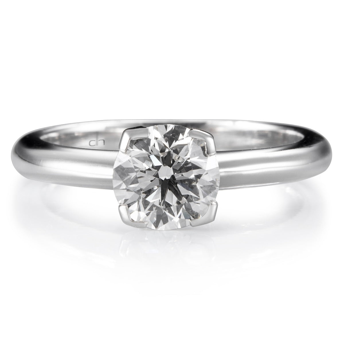Solitario_oro_blanco_diamante_princesa_1_quilate - Ref J4289SB_Chocron_Joyeros