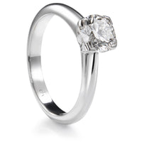 Solitario_oro_blanco_diamante_princesa_1_quilate - Ref J4289SB_Chocron_Joyeros