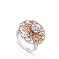 Sortija-oro-blanco-rosa-helice-diamantes - Ref J4624SB