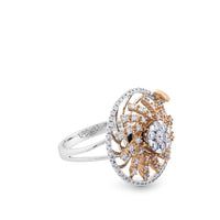 Sortija "Galaxy-Hypnose" de oro blanco y oro rosa con diamantes