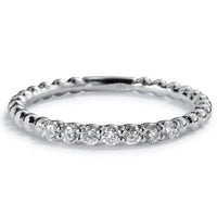 Sortija Media Alianza Bubbles oro blanco con diamantes- Ref J5130SB_Chocrón Joyeros